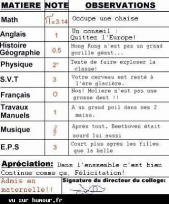 vous inkiete pas ce n est pa mai note